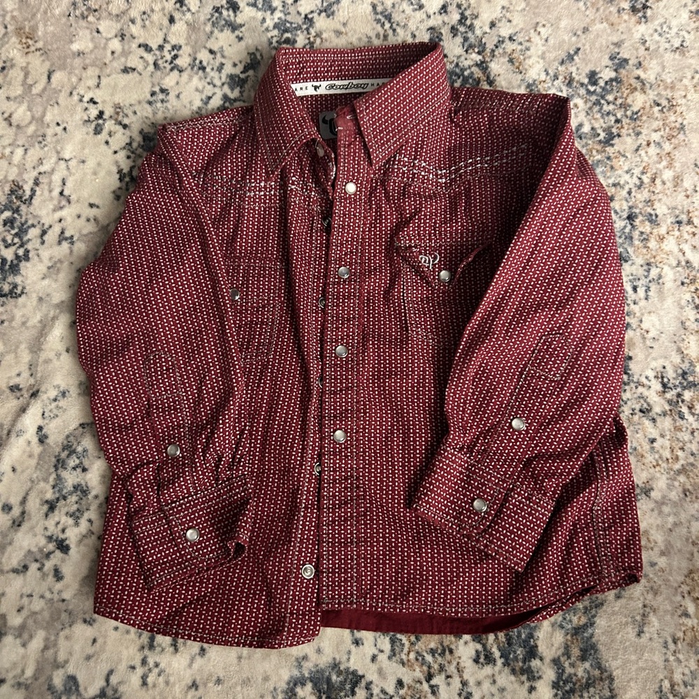 5T button up shirt